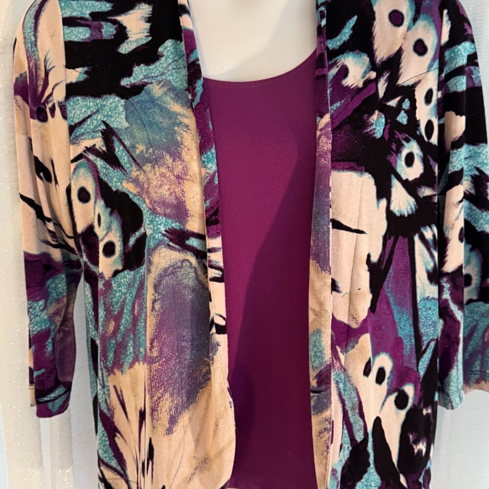 Chico's Two Piece Cardigan Set. Size 2